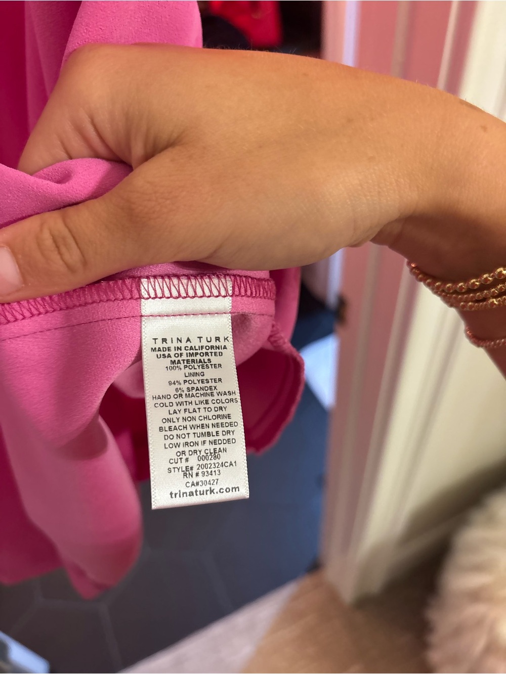 Trina Turk Larsen Shift Dress Size 16 Pink - Picture 5 of 5